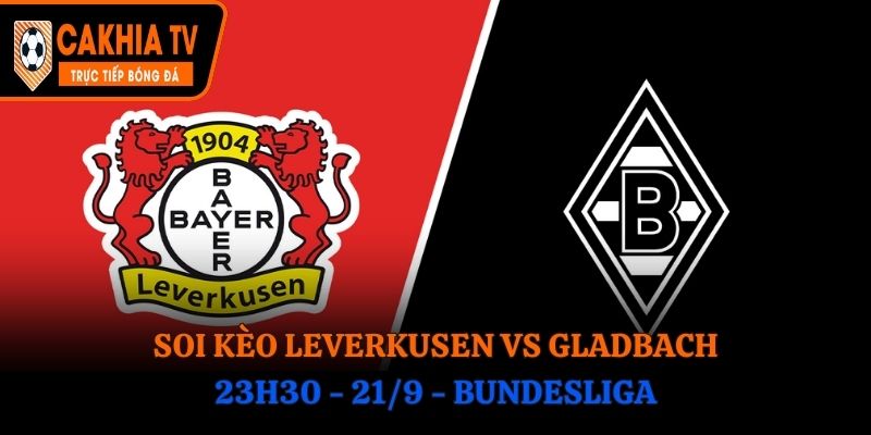 Soi Kèo Leverkusen vs Gladbach: 23h30 - 21/9 - Bundesliga